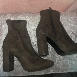 Dark Gray Target New Day Heeled Sock Boot